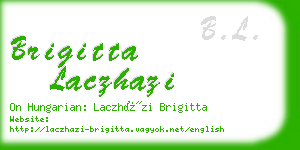 brigitta laczhazi business card